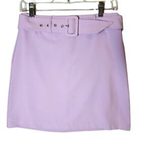 BCBGeneration Lavender Belted Skirt Women's Size 2 NWT